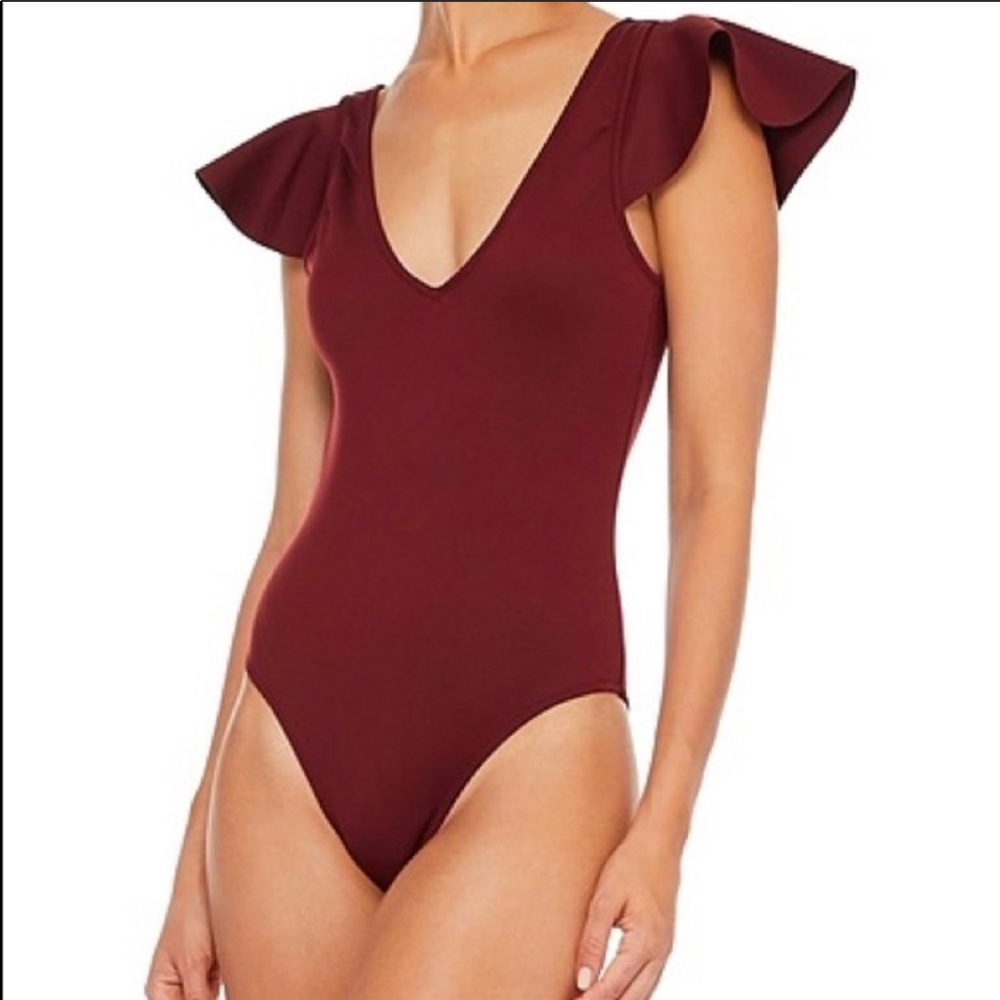 Derek Lam 10 Crosby Ruffle one-piece swimsuit XS
